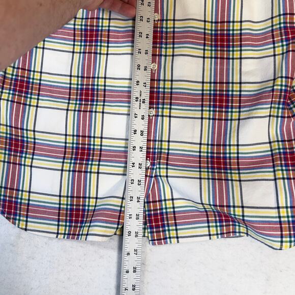 Talbots Button Shirt Woman's Small Long Sleeve Multi Color Plaid All Cotton - Picture 7 of 11